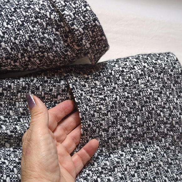 Coldwater Creek Black and White Tweed Jacket Size 10 - Picture 2 of 8